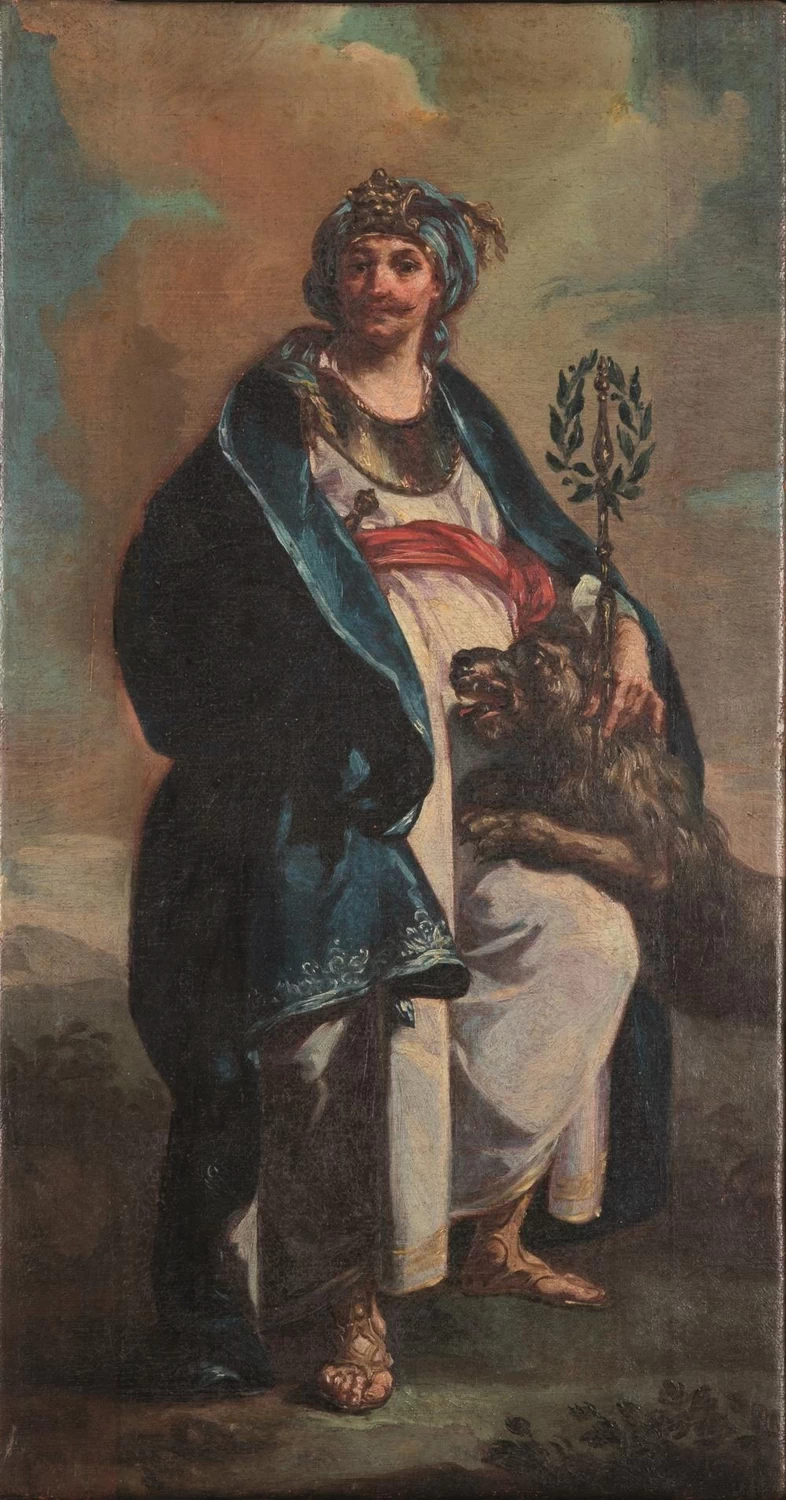 Turco con leone